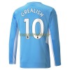 Original Fußballtrikot Manchester City Jack Grealish 10 Heimtrikot 2021-22 Langarm Für Herren